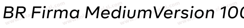 BR Firma MediumVersion 1000PS 001字体转换